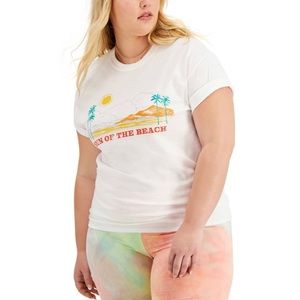 ⭐️⭐️ 2/$35 Love Tribe Trendy Plus Size Beach Cotton T-Shirt